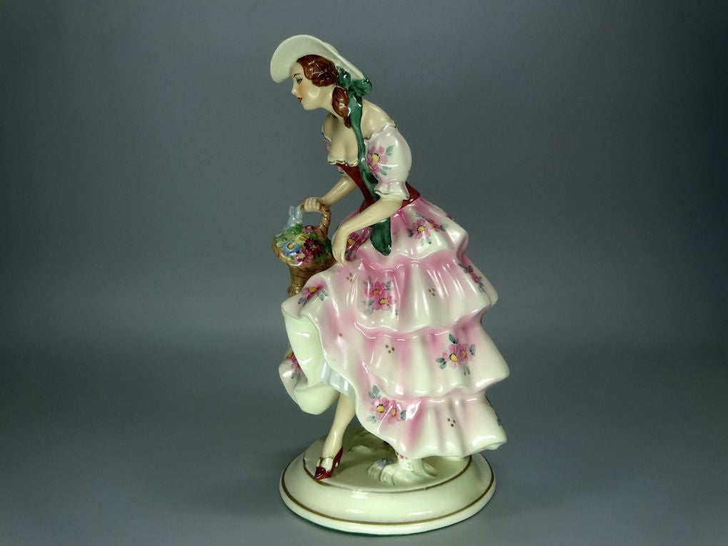 Antique Sunny Day Lady Porcelain Figurine Original Royal Dux Art Sculpture Decor #Ru693