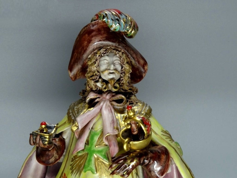 Vintage Rare Musketeer Athos Porcelain Figurine G. Danti Italy 1965-70 Art Decor #Ru102