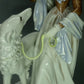 Vintage Lady & Greyhound Porcelain Figure Original Rosenthal Art Sculpture Decor #Ru282