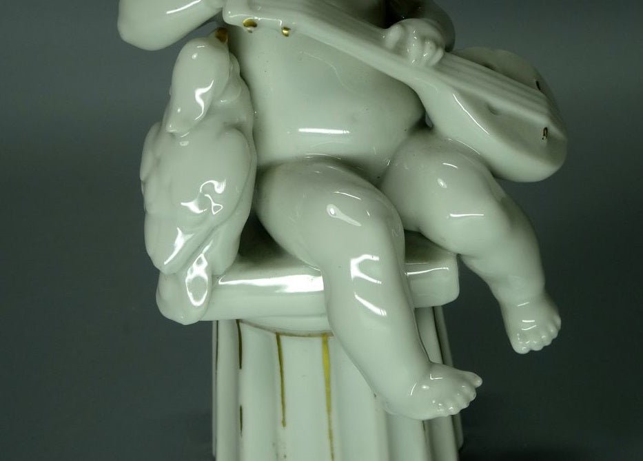 Antique Music Friends Porcelain Figurine Original Katzhutte Art Sculpture Decor #Ru371