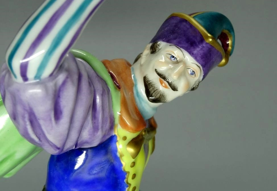 Vintage Moriscan The Englishman Original Volkstedt Porcelain Figurine Sculpture #Ru422
