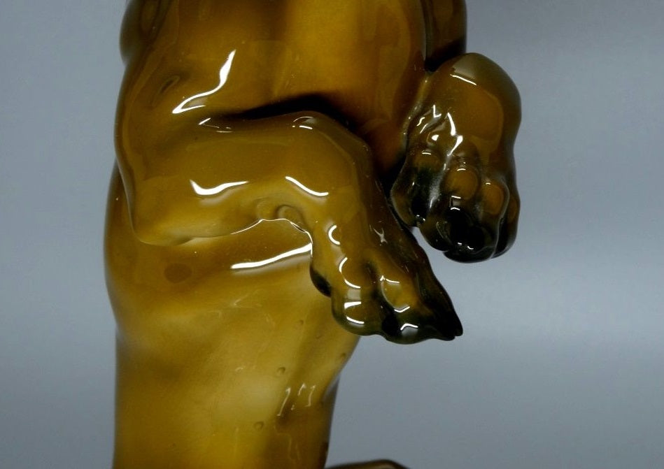 Vintage Cute Brown Dog Original Rosenthal Porcelain Figurine Art Sculpture Decor #Ru496