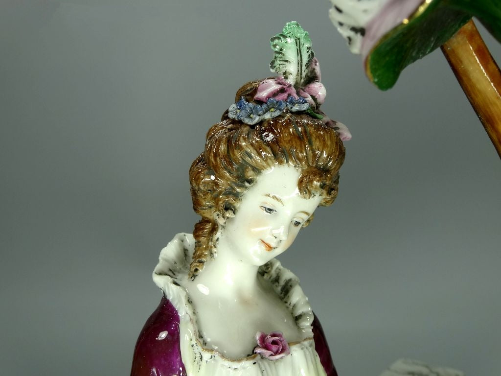 Vintage Serenade Couple Porcelain Figurine Original Kister Alsbach Art Sculpture Decor #Ru779