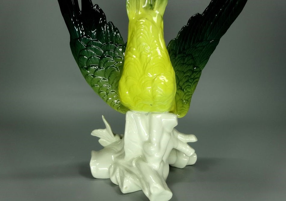 Antique Nice Cockatoo Porcelain Figurine Original Karl Ens Art Sculpture Decor #Ru324