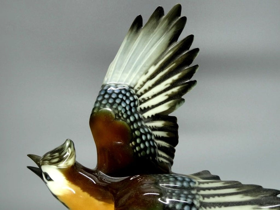 Vintage Jay Bird Porcelain Figurine Original Hutschenreuther Art Sculpture Decor #Ru312