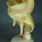 Antique Dance Lady Porcelain Figurine Original Katzhutte Art Sculpture Decor #Ru748