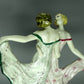 Antique Women Dance Porcelain Figurine Schwarzburger Original Art Sculpture #Ru191