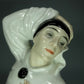 Antique Pierrot Man Porcelain Figurine Original Rosenthal Art Sculpture Decor #Ru727