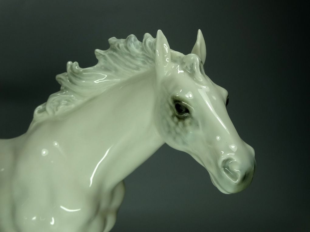 Vintage Mare With Foal Porcelain Figurine Original Hutschenreuther Art Sculpture #Ru742
