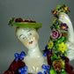 Antique Flower Sellers Porcelain Figurine Original Behschezer Art Sculpture Decor #Ru750