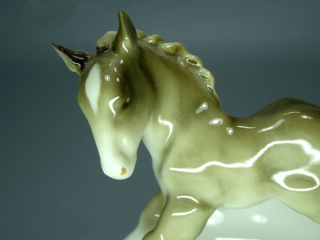Vintage Ashtray Horse Porcelain Figurine Original Hutschenreuther Art Sculpture #Ru715