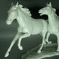 Vintage White Gallop Horses Porcelain Figure Original Kaiser Art Sculpture Decor #Ru369