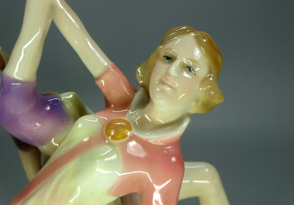 Antique Variety Dance Porcelain Figurine Original KARL ENS Art Sculpture Decor #Ru840