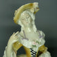 Antique Lady With Greyhounds Porcelain Figurine Original Karl Ens Art Sculpture #Ru223