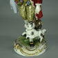 Antique Naughty Girl Porcelain Figurine Original Passau 19th Art Sculpture Decor #Ru800