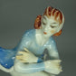 Vintage Skater Lady Porcelain Figurine Original Hutschenreuther Art Sculpture Decor #Ru821