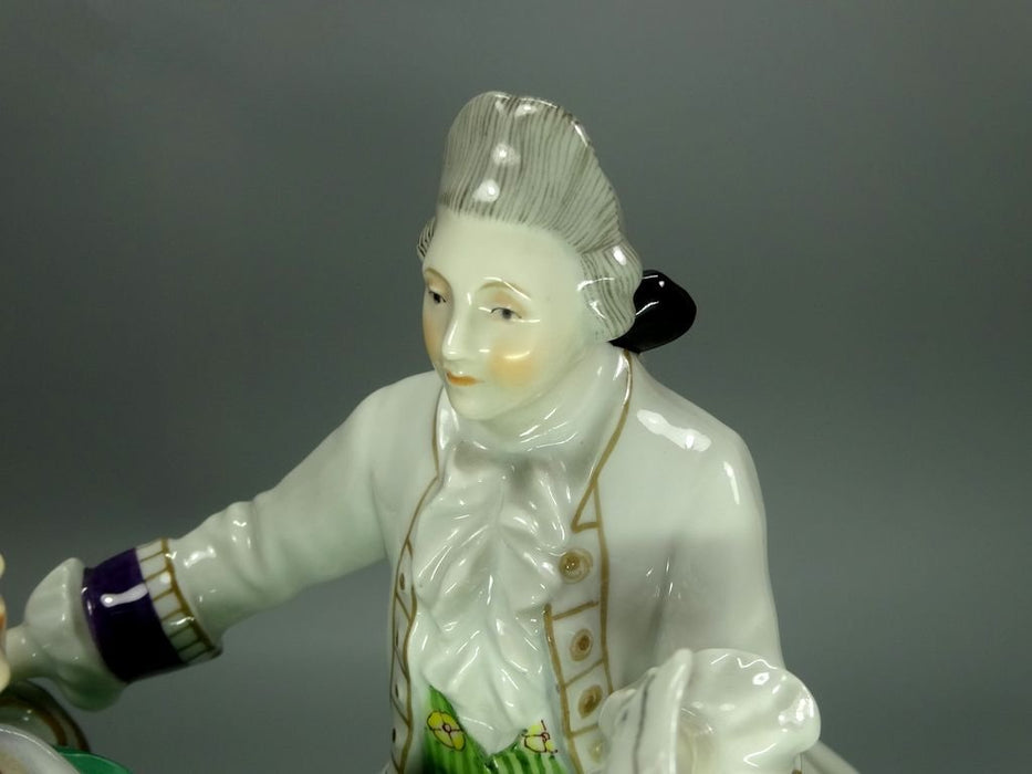 Antique Music Rehearsal Porcelain Figurine Original Volkstedt 20th Art Sculpture Dec #Ru948