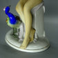 Vintage Beauty & Peacock Original Fasold & Stauch Porcelain Figure Art Sculpture #Ru463