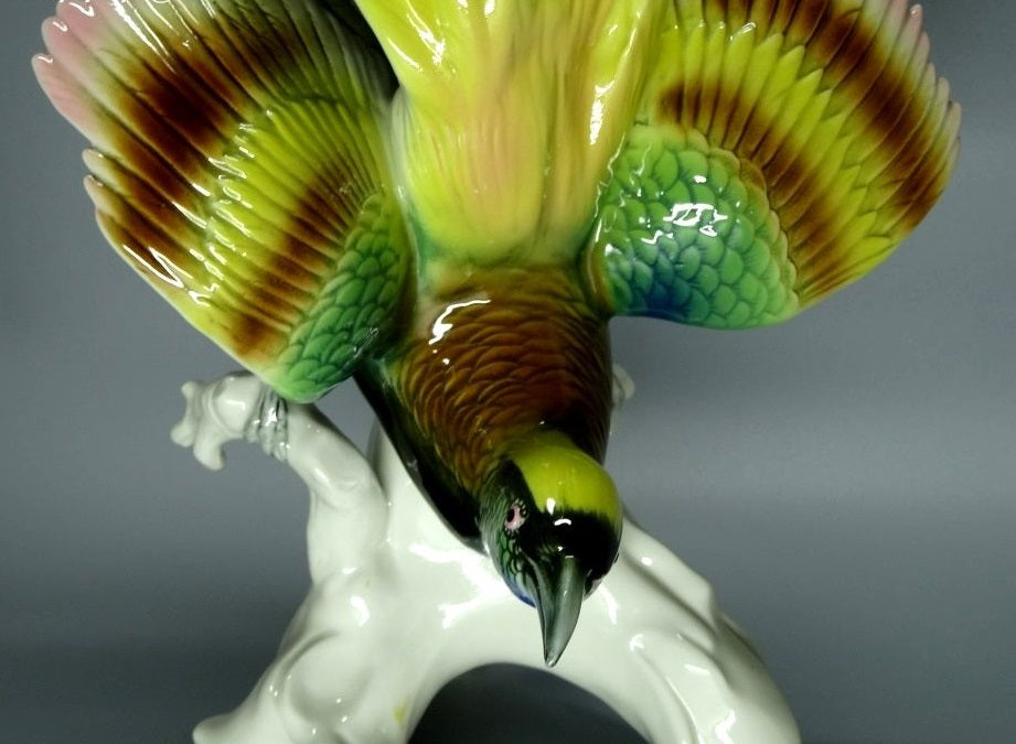 Antique Paradise Bird Porcelain Figurine Karl Ens Germany Art Sculpture Decor #Ru134