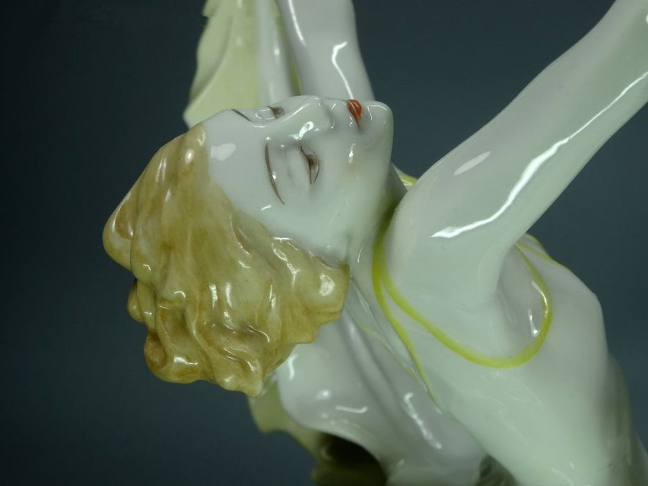 Vintage Marshmallow Dance Porcelain Figurine Original Hutschenreuther 20th Art Sculpture Dec #Ru881