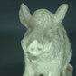 Vintage White Boar Porcelain Figurine Original Nymphenburg Art Sculpture #Ru767
