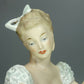 Vintage Ballerina Tying Pointe Porcelain Figurine Original Wallendorf 20th Art Sculpture Dec #Ru902