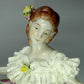 Vintage Lacy Gown Lady Dress Porcelain Figurine Volkstedt Germany Art Sculpture #Hh