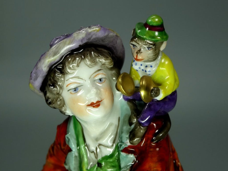 Vintage Street Musical Original Volkstedt Porcelain Figure Statue Art Decor Gift #Ru594