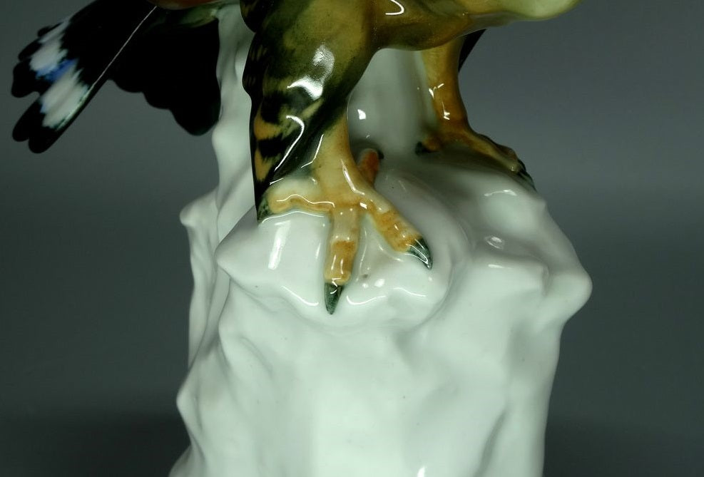 Antique Eagle At the Top Porcelain Figurine Original KARL ENS Art Sculpture Decor #Ru688