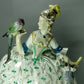 Antique Lady And Parrot Porcelain Figurine Original Karl Ens Art Sculpture Decor #Ru237