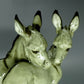 Antique Donkey Friends Porcelain Figure Original Hutschenreuther 19th Sculpture #Ru366