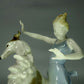 Vintage Girl & Greyhound Porcelain Figure Original Hutschenreuther Art Sculpture #Ru364
