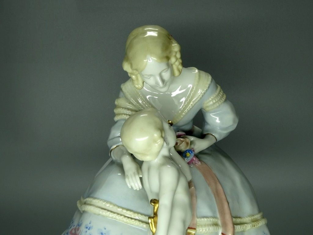 Antique Lady Wish Day Original Kister Alsbach Porcelain Figure Art Statue Decor #Ru502