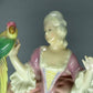 Vintage Lady With Parrot Porcelain Figurine Karl Ens Germany Art Decor Sculpture #Yy