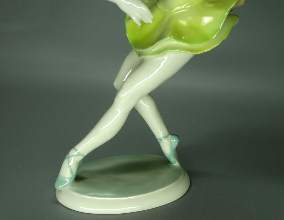 Antique Ballerina Lady Porcelain Figurine Original Hutschenreuther Art Sculpture #Ru176