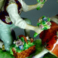 Antique Porcelain Couple Love Fowler Seller Figure Sitzendorf Romantic Art Decor #Ru122