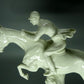 Vintage Knight Skipping Obstacle Porcelain Figure Original Passau Art Sculpture #Ru379