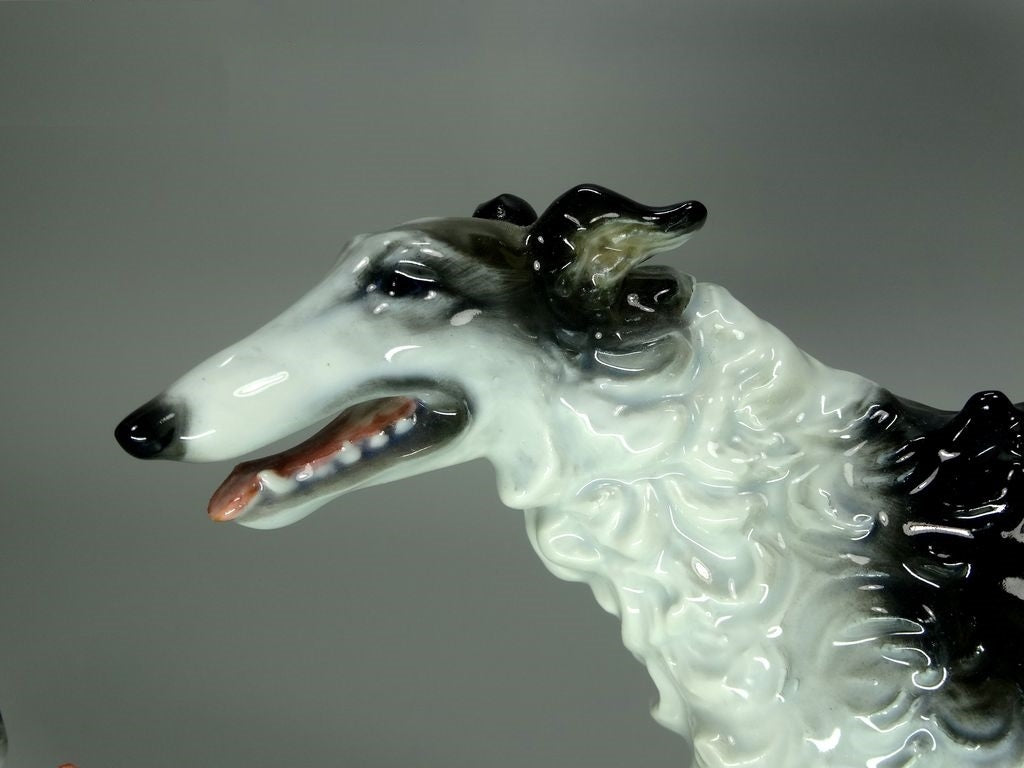 Vintage Borzoi Wolfhound Porcelain Figure Original Rosenthal Art Sculpture Decor #Ru336