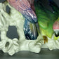 Antique Pink & Green Cockatoo Porcelain Figurine Karl Ens Original Art Sculpture #Ru164