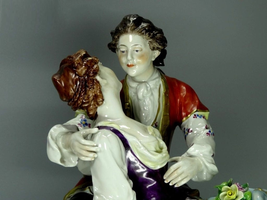 Vintage Romantic Temptation Original Volkstedt Porcelain Figure Art Statue Decor #Ru612