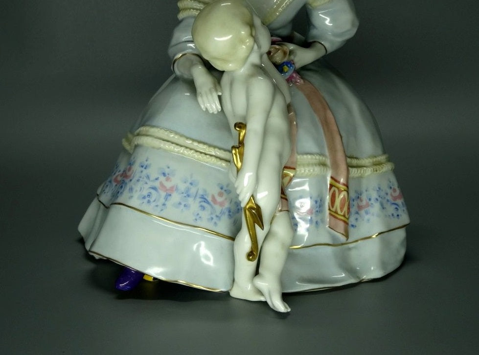 Antique Lady Wish Day Original Kister Alsbach Porcelain Figure Art Statue Decor #Ru502