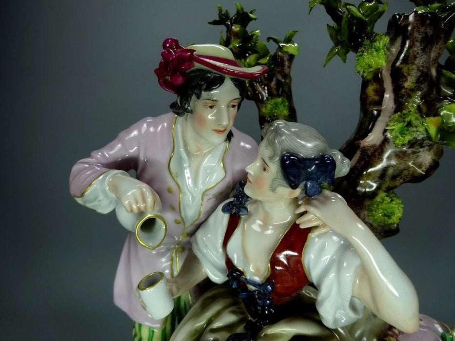 Vintage Original Behschezer Romantic Evening Porcelain Figurine Art Statue Decor #Ru574