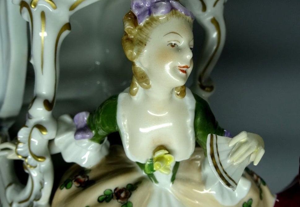 Vintage Love Note Porcelain Figurine Unterweissbach Original Art Sculpture Decor #Ru195