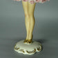 Vintage Lace Youth Lady Original Dresden Porcelain Figurine Art Sculpture Decor #Ru467